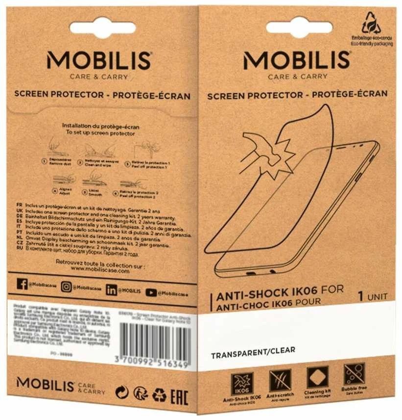 Mobilis EKRANO APSAUGA SMŪGIAMS - IK06 SKAIDRI F/ ZEBRA TC22 - TC27