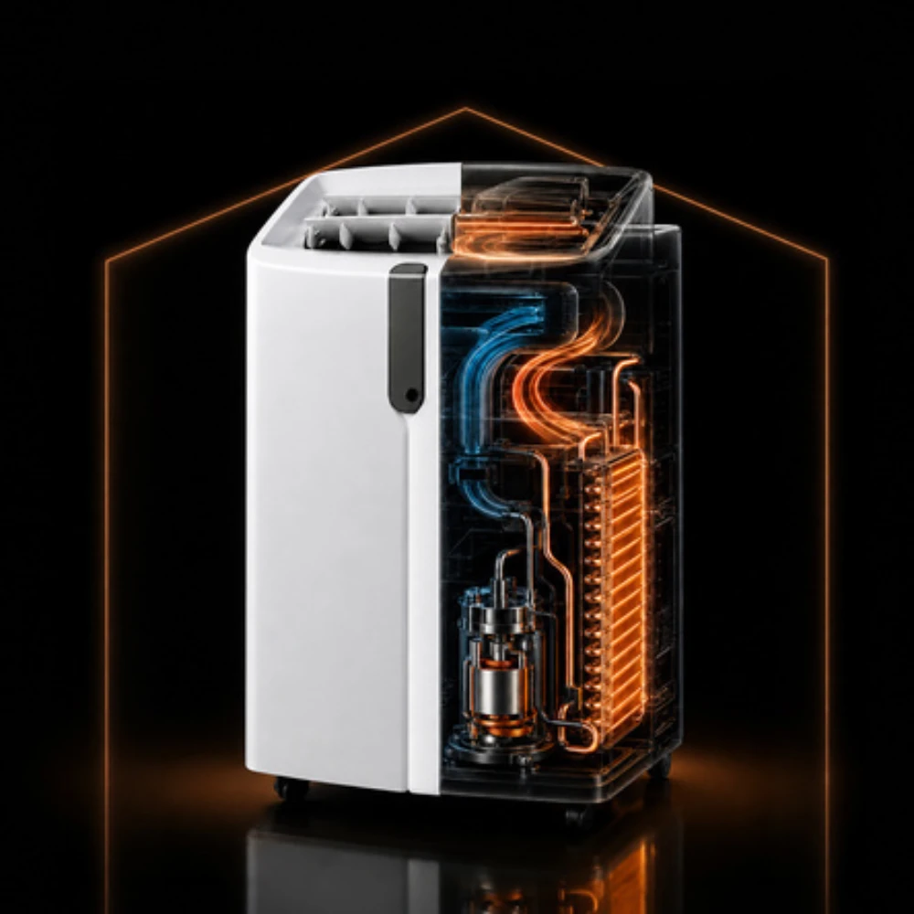 Mobilus oro kondicionierius 12000 BTU WiFi 4 viename su šildymu ir sausinimu