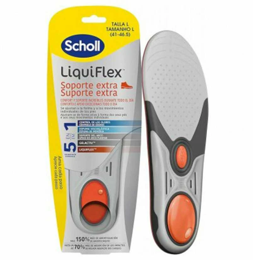 Scholl Liquiflex Insole Extra Comfort Supports vidpadžiai L dydis