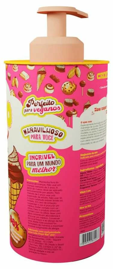 Lola Cosmetics, Cachinho Feliz Kids, Šokolado, Plaukų formavimo kremai, Lanksti fiksacija, 480 g