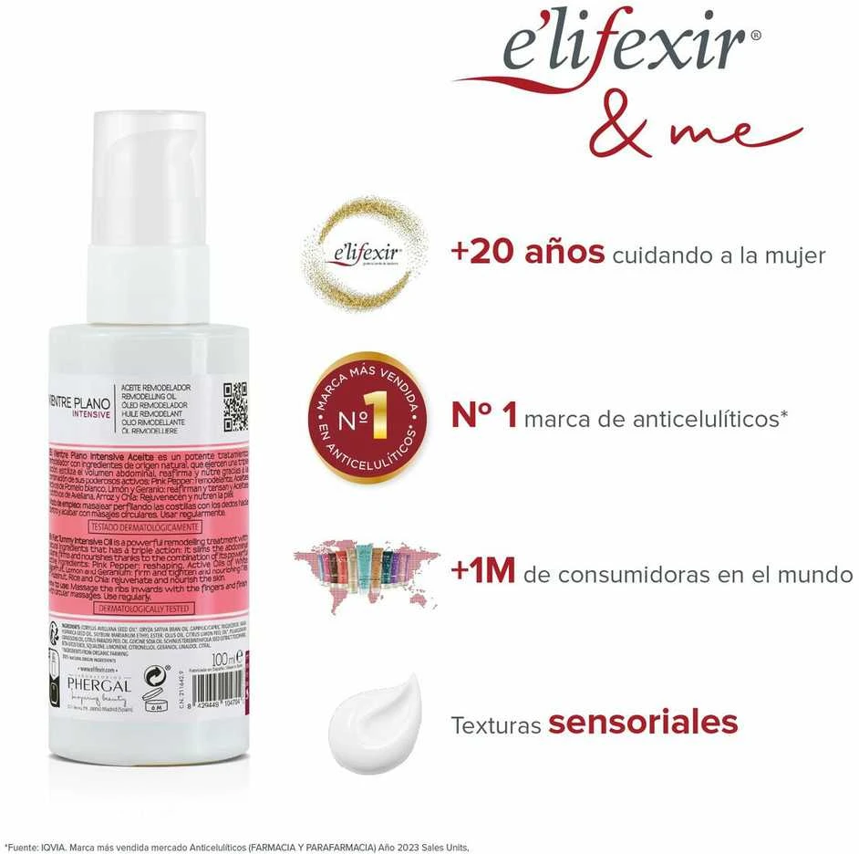 E'Lifexir DERMO flat belly intensive fat burning oil 100 ml