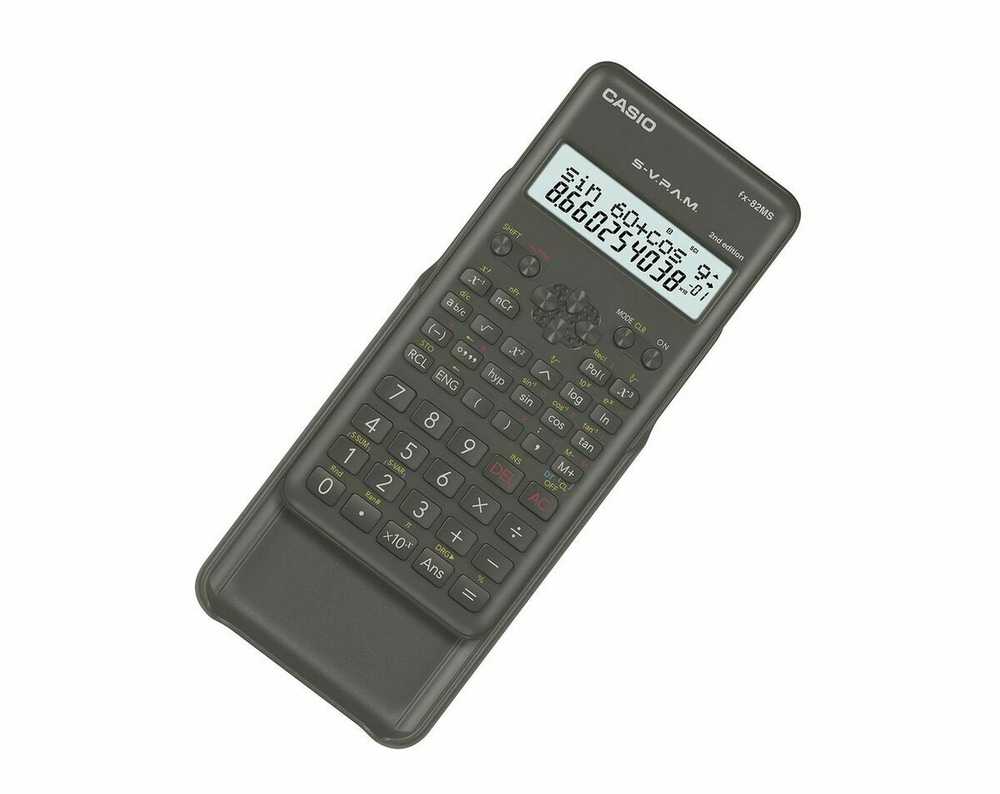 Casio FX-82MS-2 skaičiuotuvas Kišenė Mokslinis skaičiuotuvas Juoda