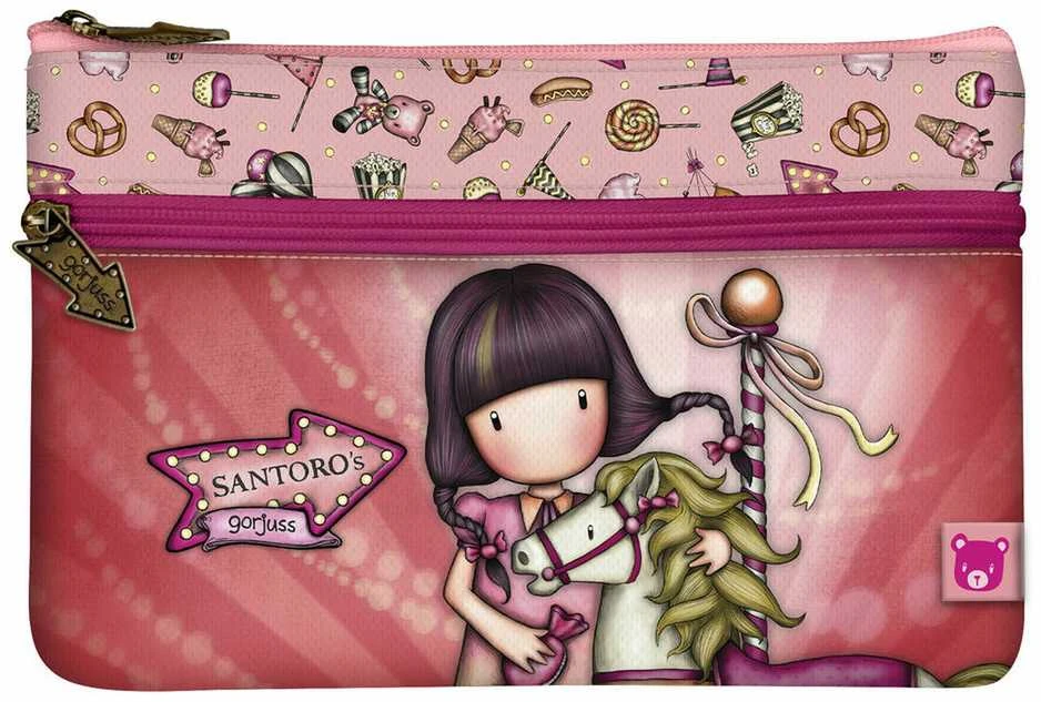 Penalas Santoro Penalas su Pouch Gorjuss Fairground Carouse