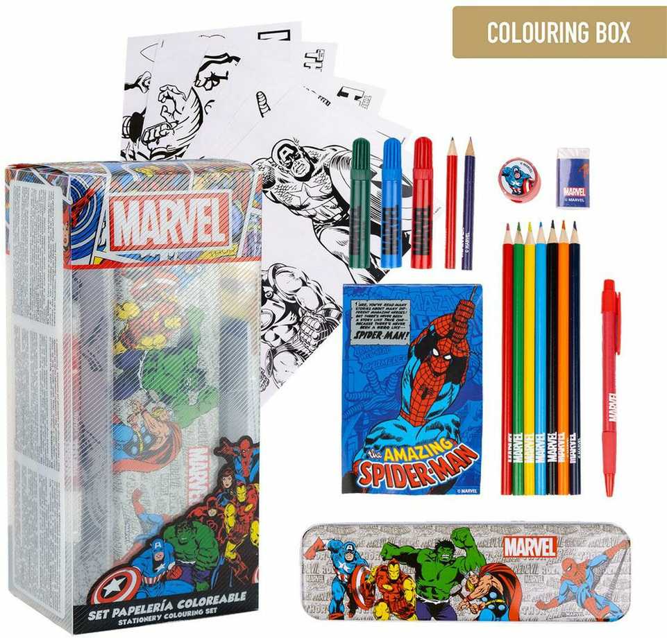 CERDÁ Marvel Colouring stationery set
