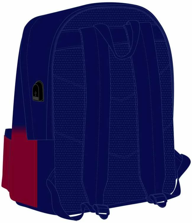 Safta F.C. Barcelona 25/26 Nešiojamas kompiuteris backpack + USB 44cm