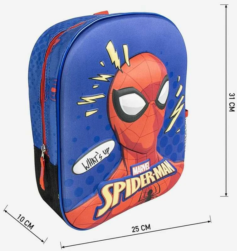 CERDÁ Mokyklinis krepšys Spider-Man Mėlyna 8 X 32 X 26 CM