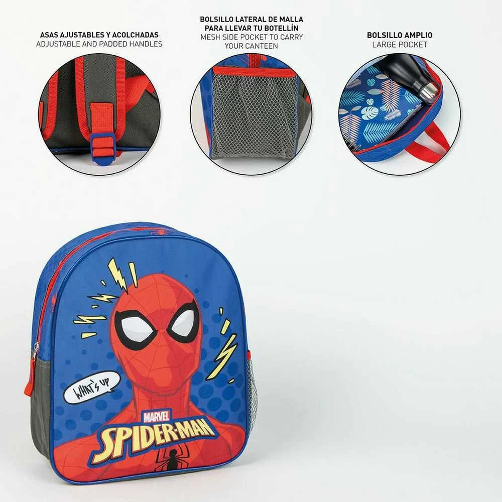 CERDÁ Mokyklinis krepšys Spider-Man Mėlyna 8,0 x 30,0 x 25,0 cm