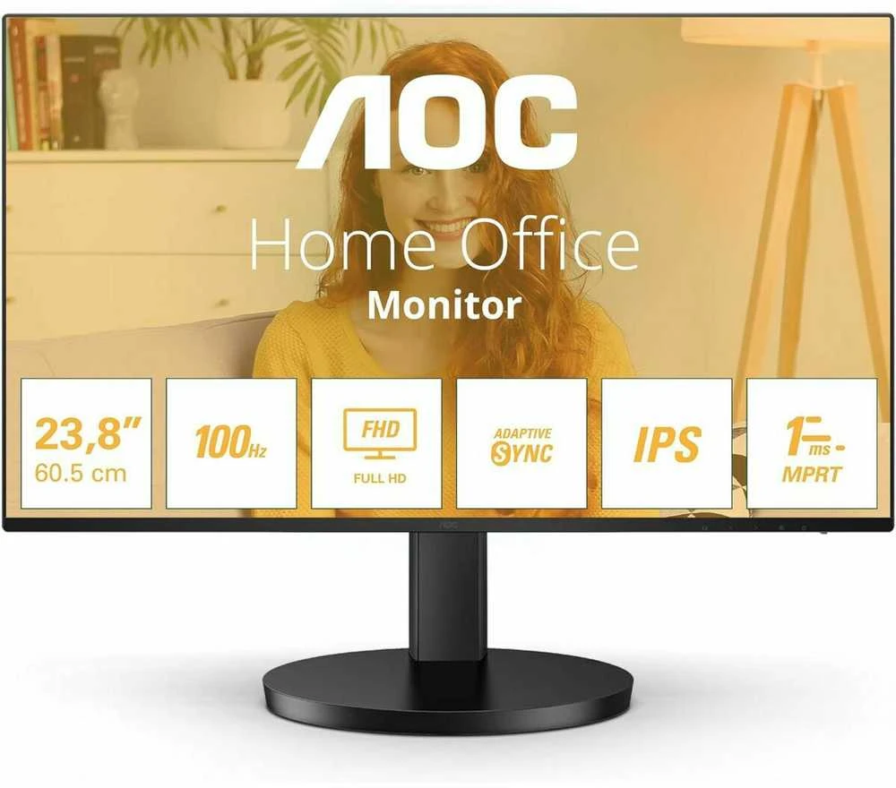 Monitorius AOC 24B3HA2, 23.8", IPS, 1920 x 1080, 100Hz, 1 ms