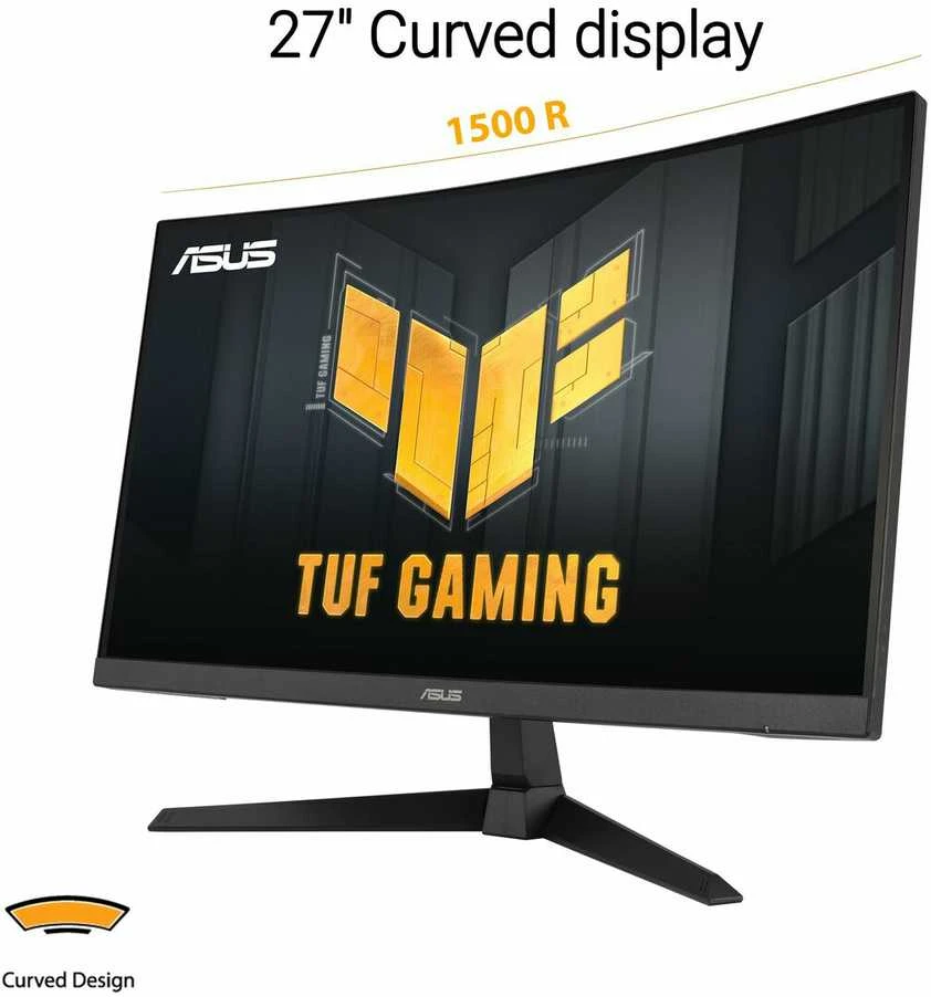 Monitorius Asus TUF Gaming VG27VQ3B | 27 " | IPS | 16:9 | 180 Hz | 1 ms | 1920 x 1080 pikselių | 250 cd/m² | HDMI jungtys quantity 2