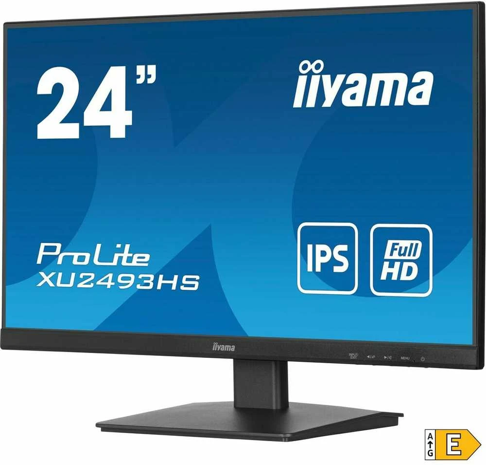 „IIYAMA XU2493HS-B6“ 24 colių ETE IPS monitorius su 1920x1080 100 Hz, 250 cd/m², garsiakalbiai, HDMI, DisplayPort