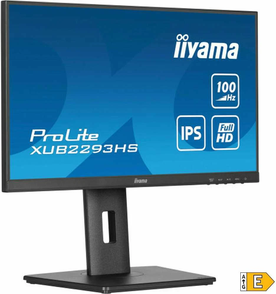 Monitorius 54,6cm/21,5" (1920x1080) iiyama ProLite XUB2293HS-B6 16:9 FHD IPS 1ms 100Hz HDMI DP Speaker Pivot Juodas