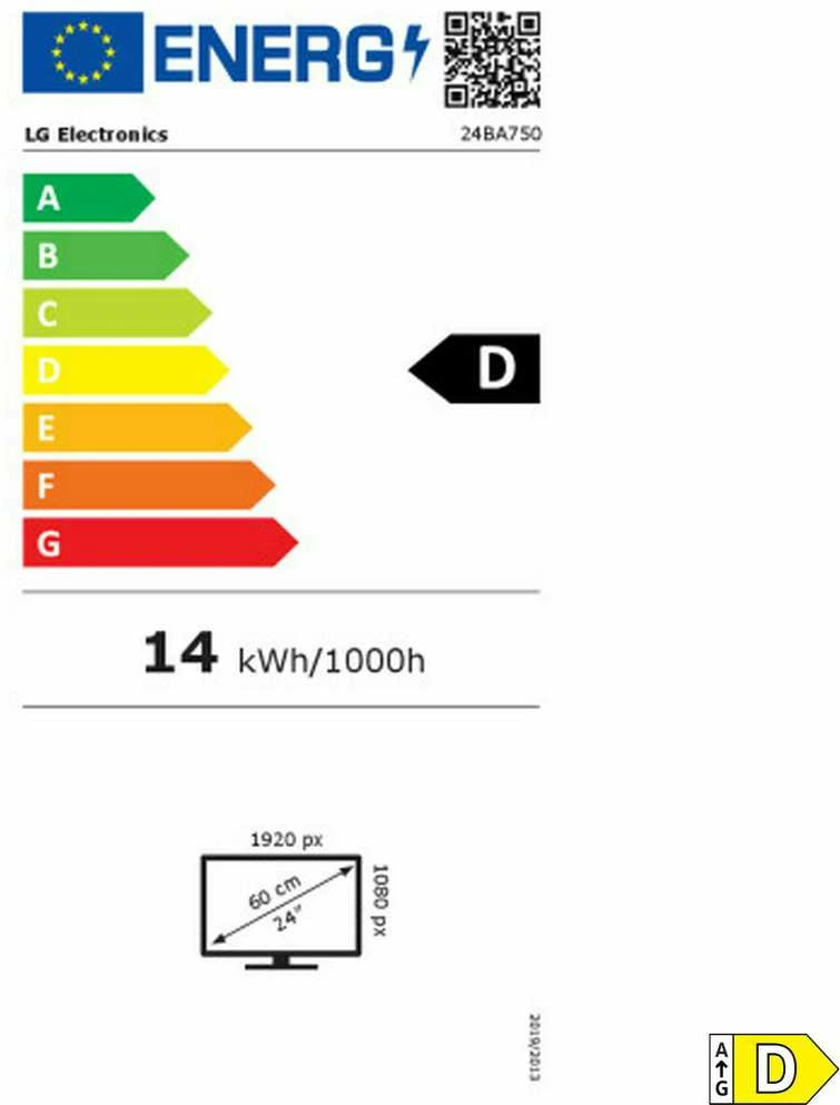 Monitorius LG | 24BA750-B | 23.8 " | IPS | FHD | 16:9 | 100 Hz | 5 ms | 1920 x 1080 pikselių | 200 cd/m² | HDMI jungtys quantity 1 | Juodas