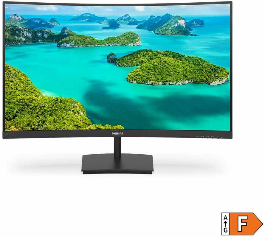 Monitorius Philips 241E1SC/00 23.6", Juodos spalvos