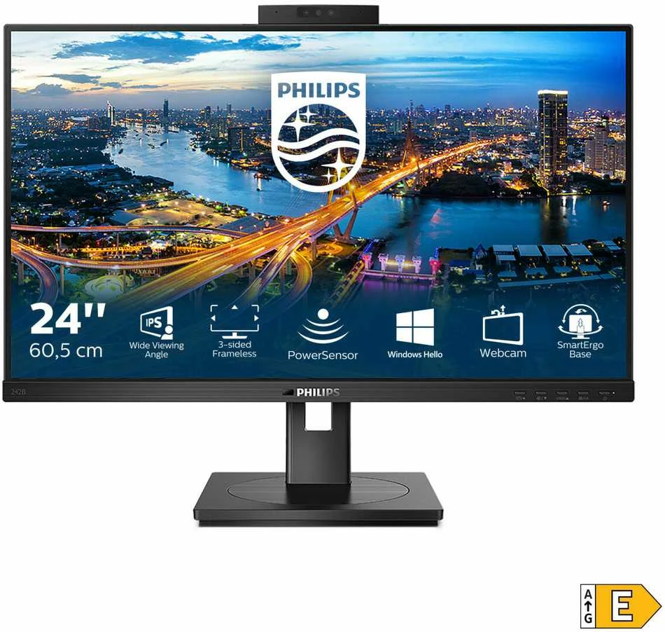 Monitorius Philips B Line 242B1H/00 LED ekranas 60,5 cm (23.8") 1920 x 1080 pikseliai „Full HD“ Juoda