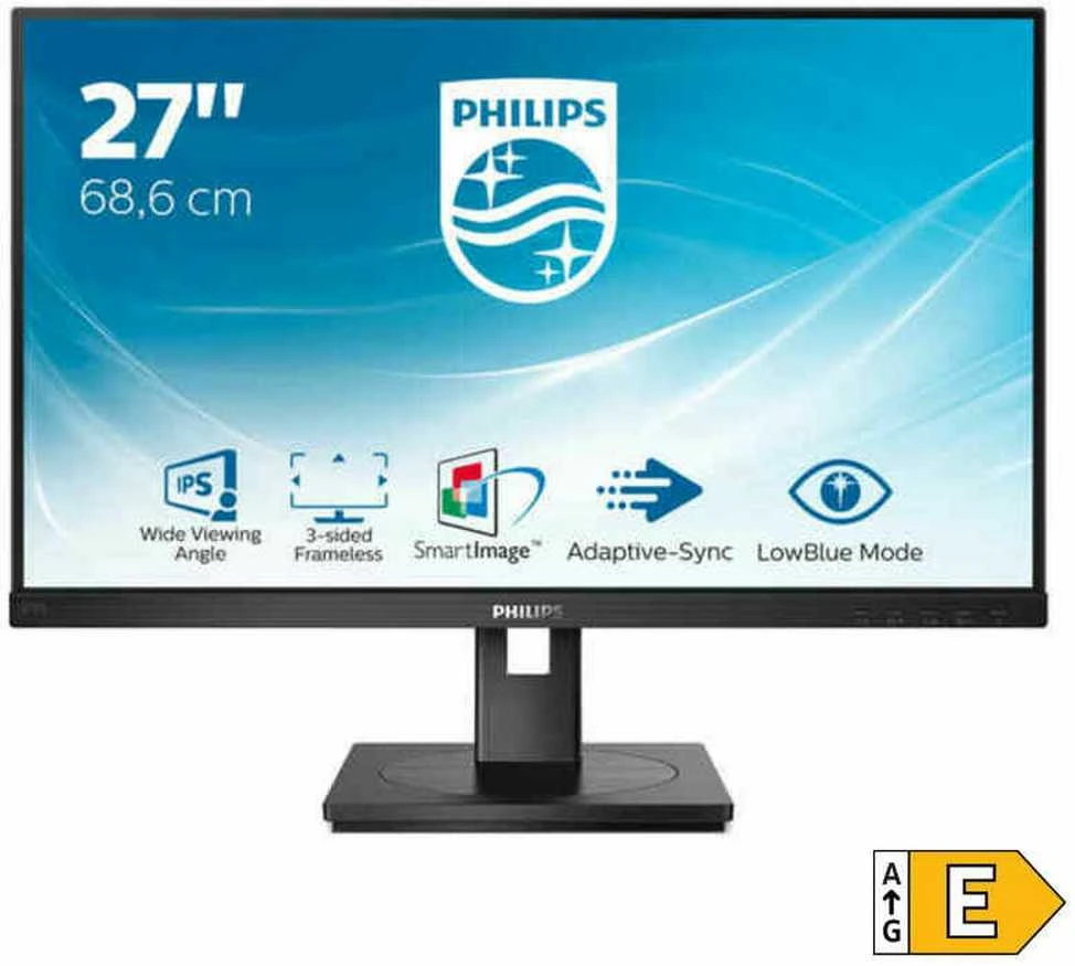 Monitorius Philips S Line 272S1AE/00 LED ekranas 68,6 cm (27") 1920 x 1080 pikseliai „Full HD“ LCD Juoda