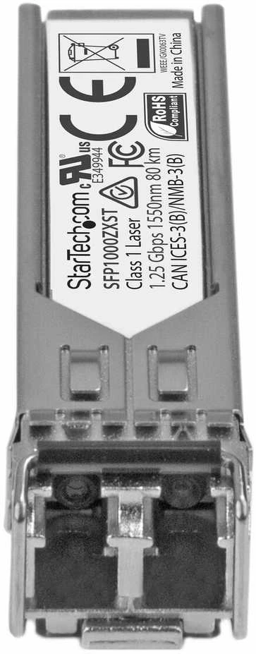 Šakotuvas SFP modulis StarTech StarTech SFP1000ZXST tinklo relės modulis Optinis pluoštas 1250 Mbit/s SFP 1550 nm
