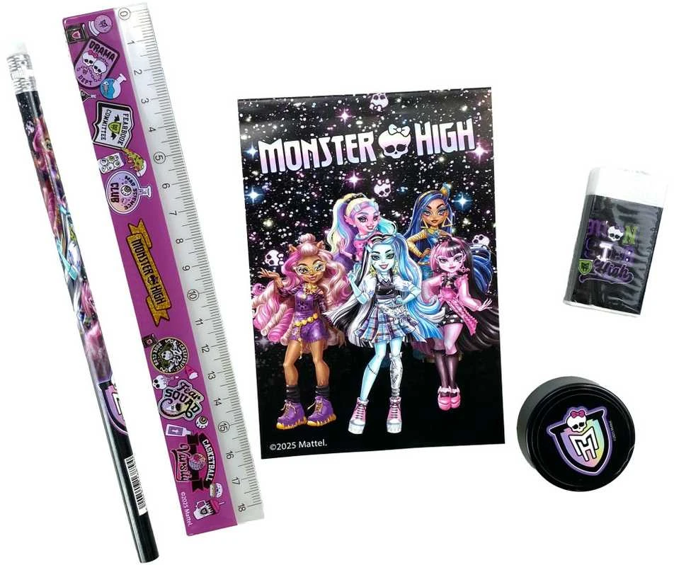 „Monster High Crew“ kanceliarinių prekių rinkinys, 5 vnt.