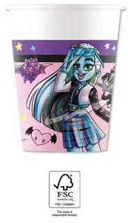 Globos Europe Bv Vienkartiniai puodeliai Monster High, 8 vnt.