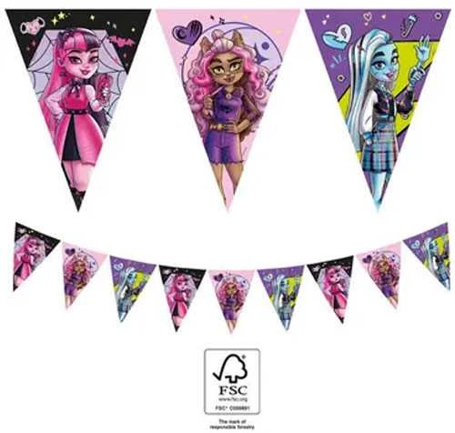 Globos Europe Bv Monster High Best Students vimpelguirlande