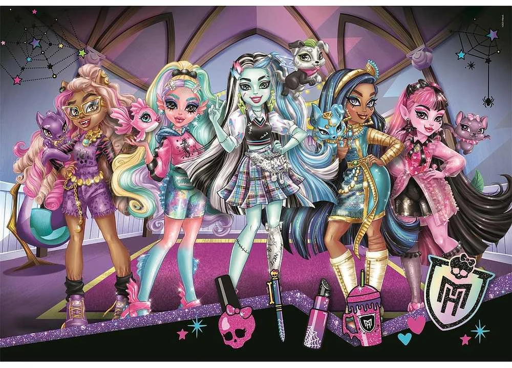 Clementoni Dėlionė 104 vnt. - Monster High