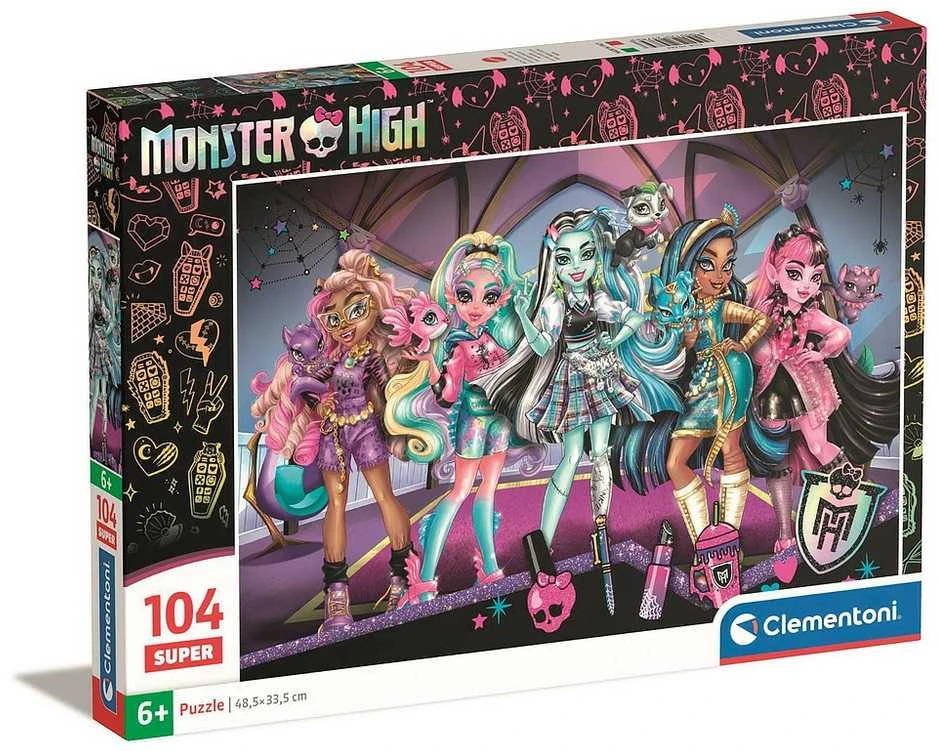 Clementoni Dėlionė 104 vnt. - Monster High