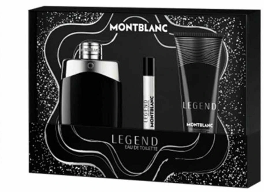 Mont Blanc Montblanc Legend Eau De Toilette Purškiklis, 100 ml Set 3 Pieces