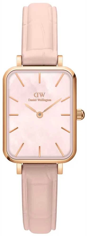 Moteriškas laikrodis DANIEL WELLINGTON Quadro Pressed Melrose Pearl 20mm DW00100508 + BOX (zw521a)
