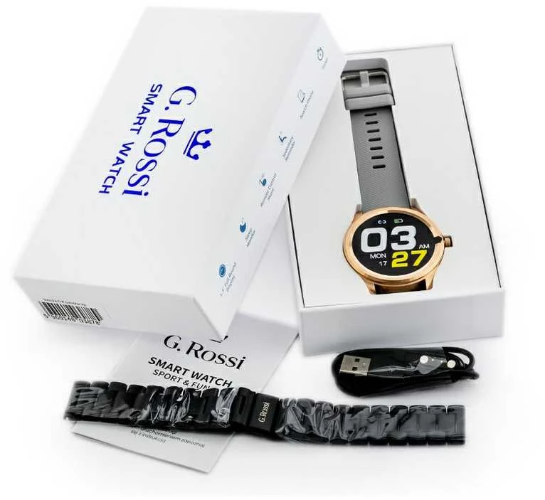 MOTERIŠKAS LAIKRODIS G. ROSSI - 10513A-4C1 (zg715a) + DĖŽUTĖ