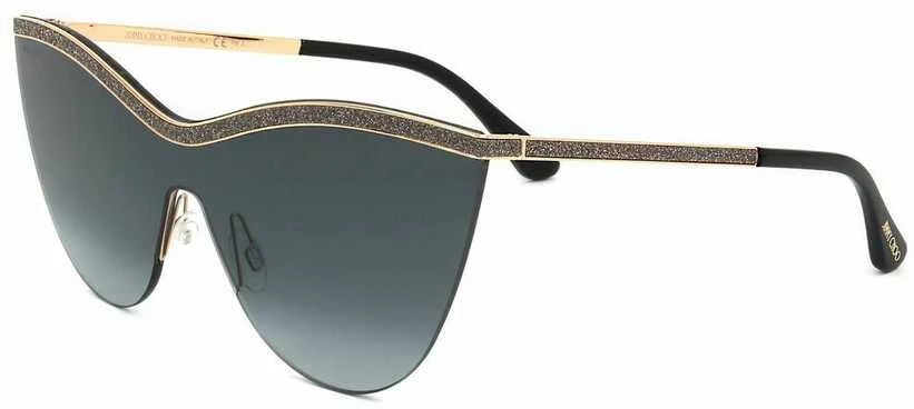Jimmy Choo akiniai Kristen su blizgiu rėmeliu ir gradientiniais stiklais