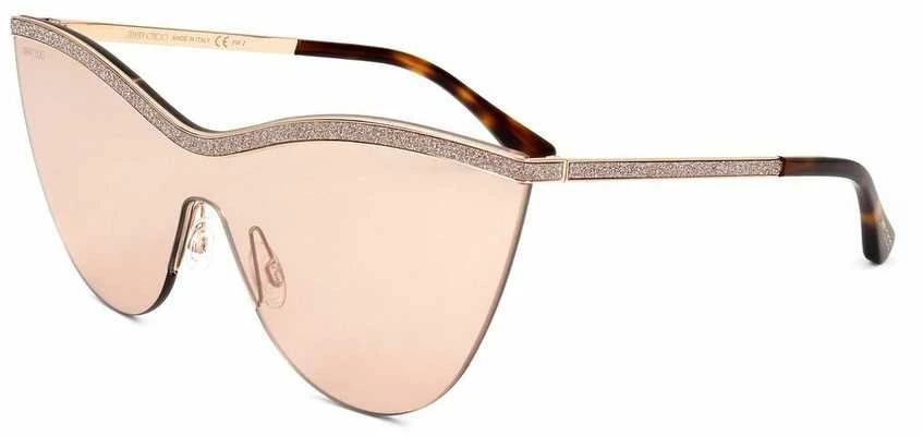 Jimmy Choo Kristen akiniai nuo saulės rožiniais stiklais