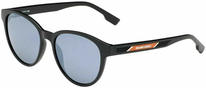 Lacoste L981SRG-1 juodi akiniai su Roland Garros detale