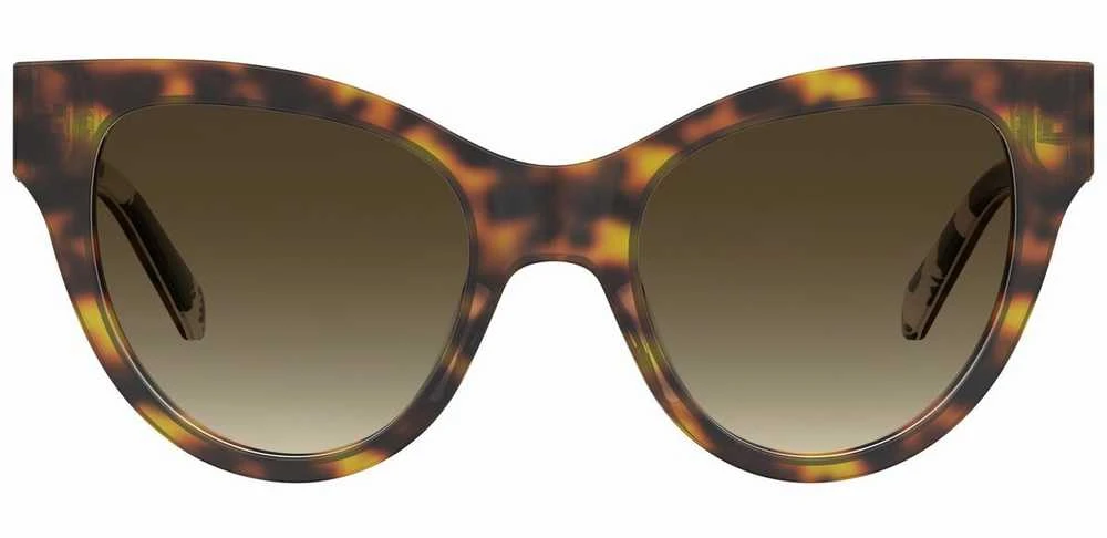 Love Moschino akiniai vėžlio rašto rėmeliais