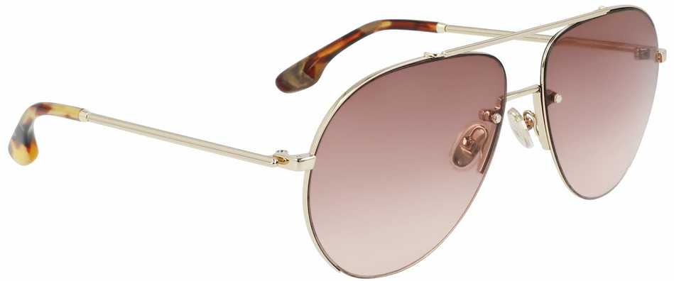 Akiniai VICTORIA BECKHAM VB213S-725. Akiniai przeciwsłoneczne, Kolor auksinė. Kobieta.