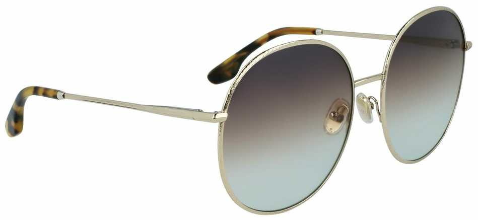 Akiniai VICTORIA BECKHAM VB224S-730. Akiniai przeciwsłoneczne, Kolor auksinė. Kobieta.
