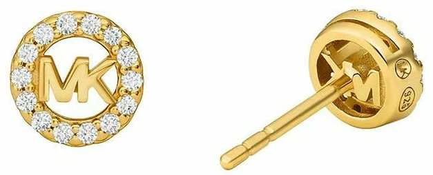 Michael Kors Madingi paauksuoti auskarai su cirkoniais MKC1727CZ710