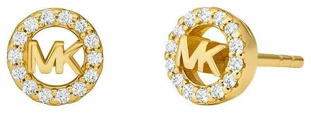 Michael Kors Madingi paauksuoti auskarai su cirkoniais MKC1727CZ710