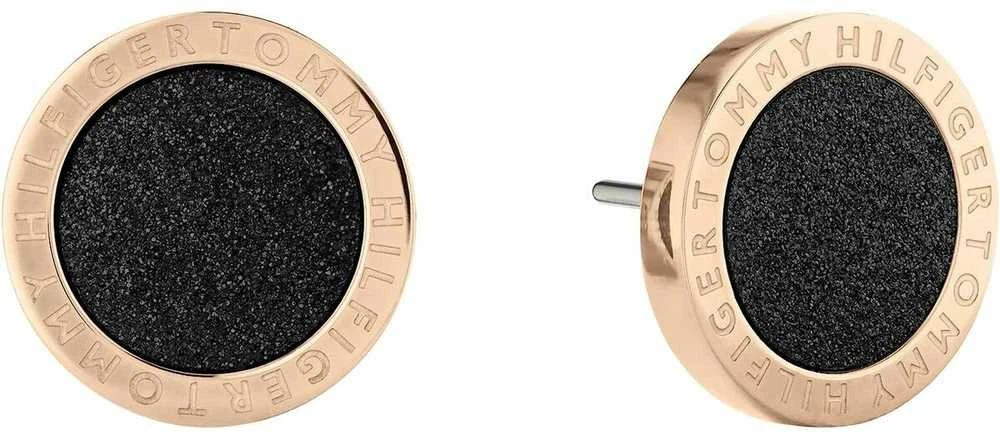Tommy Hilfiger Imaginative bronzos dvispalviai auskarai su smeigtukais Dust 2780705