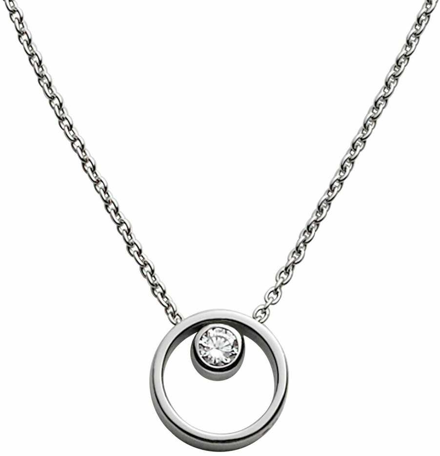 Skagen Moteriškas plieno karoliai su krištolu SKJ0833040