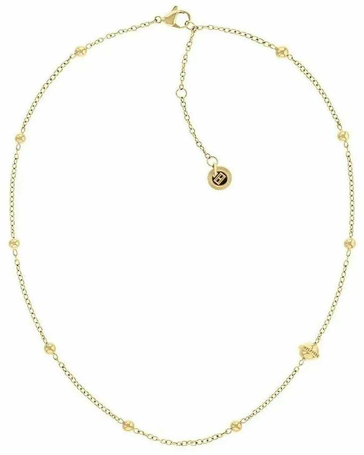 Moteriškas Tommy Hilfiger paauksuotas metalinis žiedinis karoliai 2780817