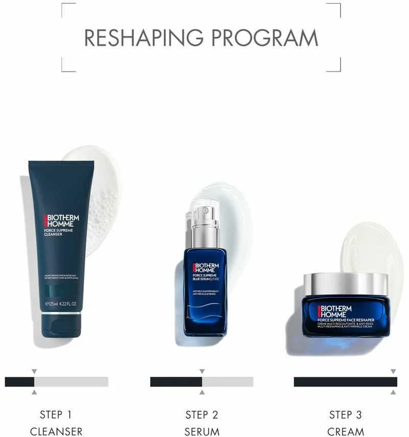 Biotherm Homme Force Supreme Face Reshaper Kreminis veido kremas vyrams, 50 ml