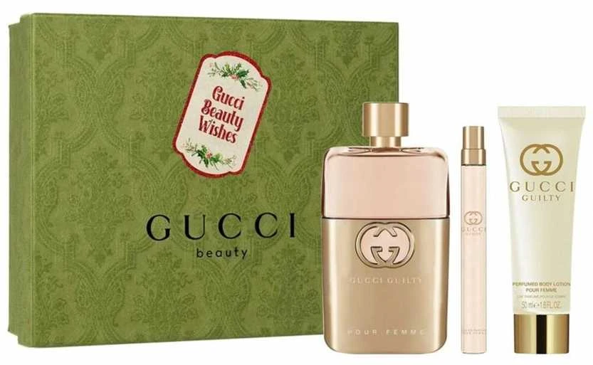 Rinkinys Gucci Guilty EDP, 90 ml Mini, 10 ml Body, 50 ml@