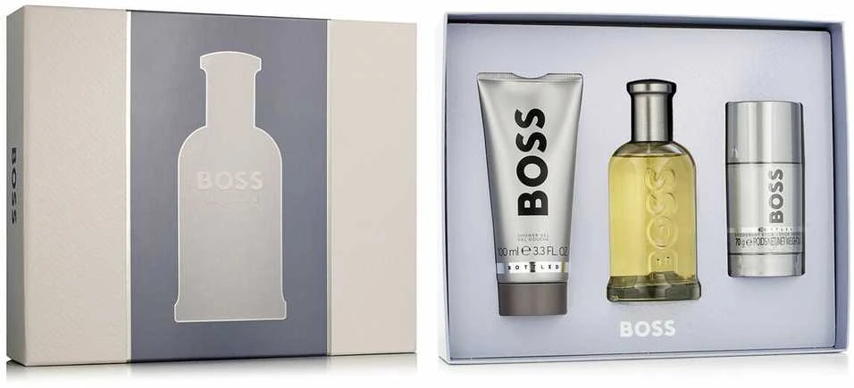 Hugo Boss BOSS Bottled rinkinys vyrams (EDT, 100 ml + dušo želė, 100 ml + dezodorantas, 75 ml)