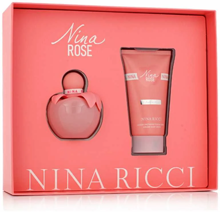 Nina Ricci Nina Rose Les Belles De Nina Giftset rinkinys moterims (EDT, 50 ml + kūno losjonas, 75 ml)