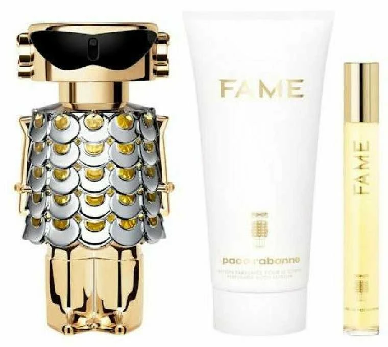 Paco Rabanne Fame Eau De Perfume Purškiklis, 80 ml Set 3 Pieces