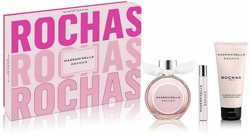 Rochas Mademoiselle Eau De Parfum Purškiklis, 90 ml Set 3 Pieces