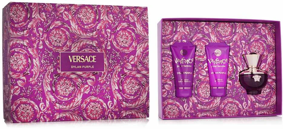 Kvepalų rinkinys moterims Versace Pour Femme Dylan Purple (EDP, 50 ml + dušo želė, 50 ml + kūno losjonas, 50 ml)