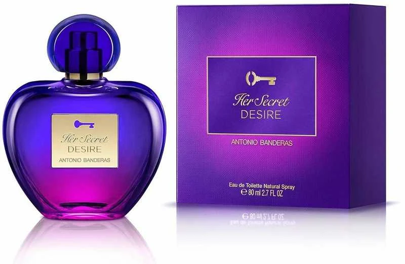 Antonio Banderas Her Secret Desire EDT tualetinis vanduo moterims, 80 ml