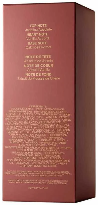 Davidoff Cool Eliksyras Woman Parfum Intense EDP Purškiklis, 100 ml