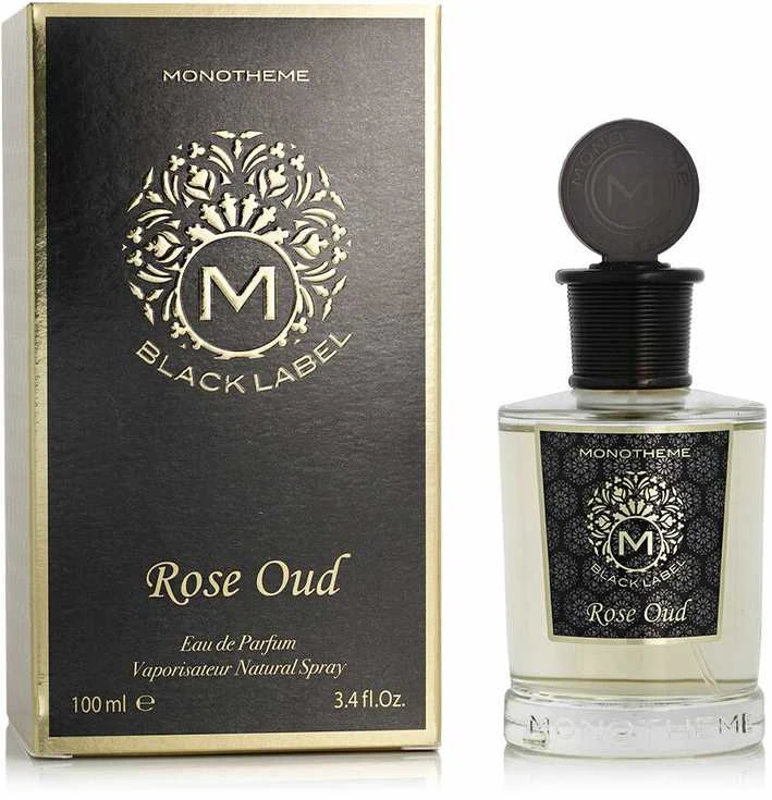 Monotheme Juodas Label Rose Oud EDP parfumuotas vanduo unisex, 100 ml