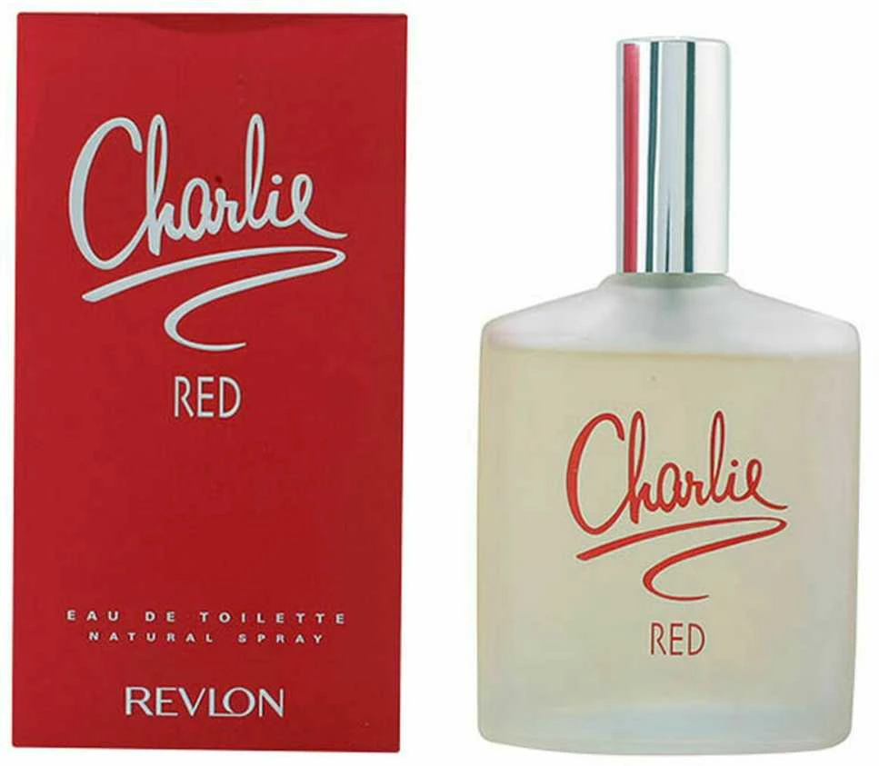 Revlon Charlie Raudona tualetinis vanduo su purškikliu 100ml